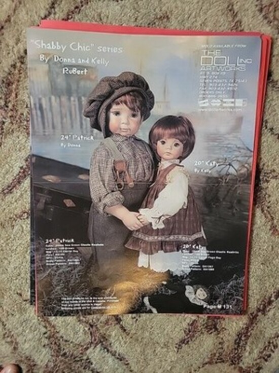 Gathering Stitchers Accessories - Shabby Chic Doll by Donna RuBert Sewing Pattern Uncut Dress Body Katy Patrick